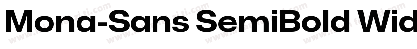 Mona-Sans SemiBold Wide字体转换